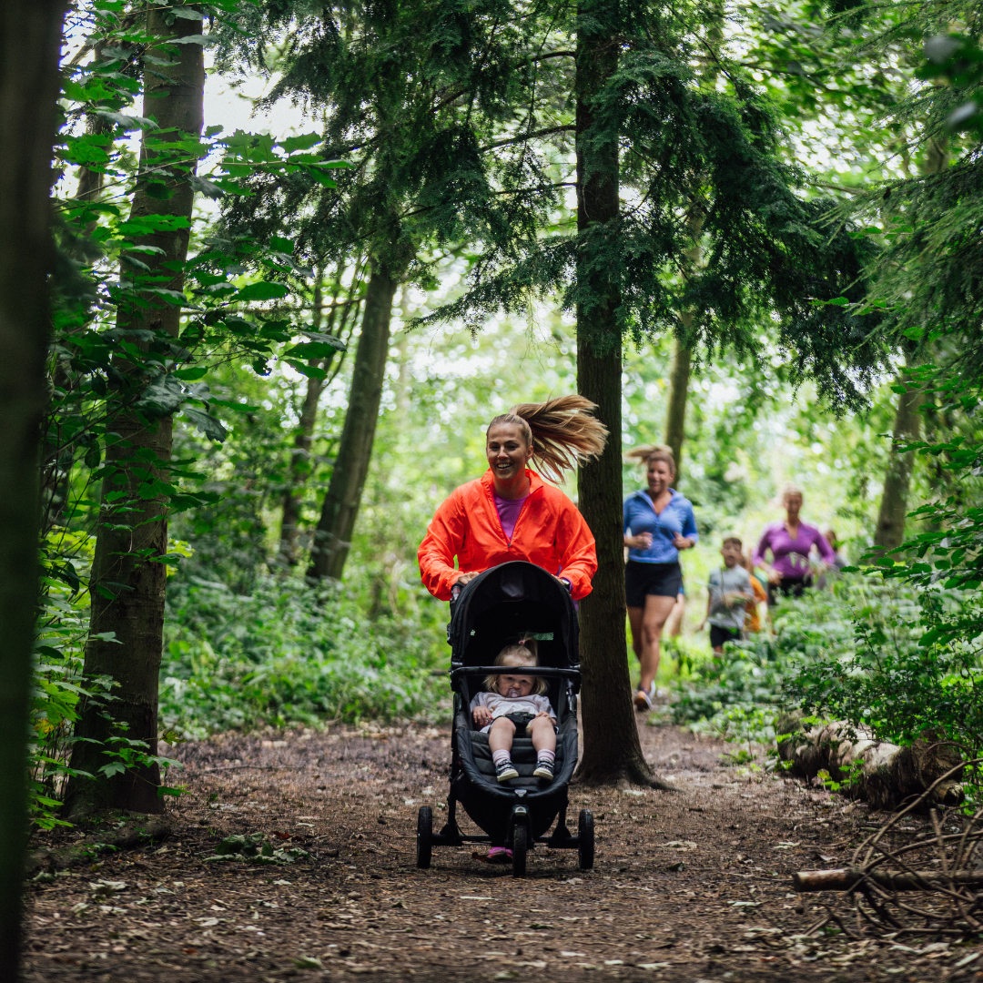 People using local authority running trails