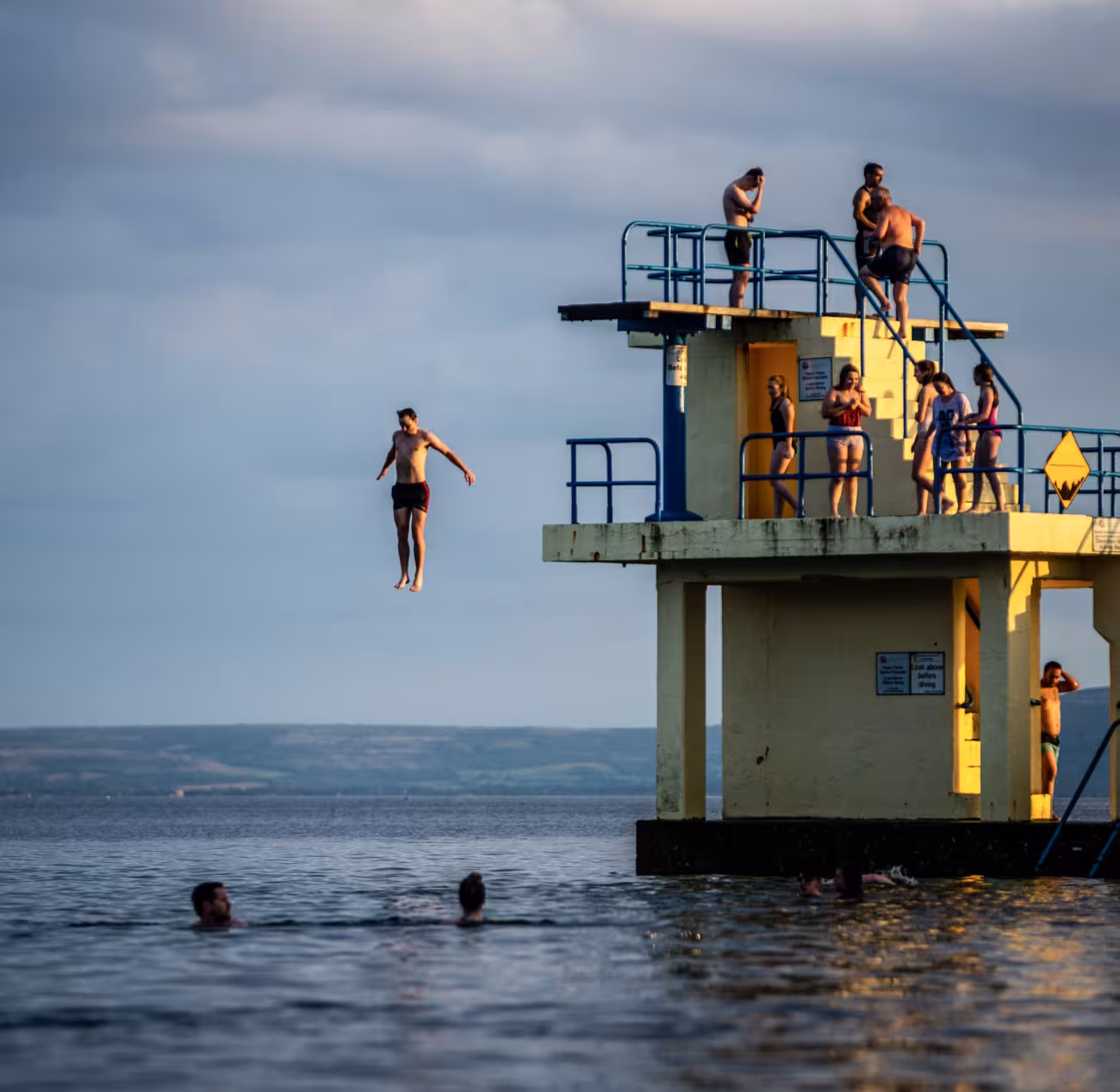 people at the beach