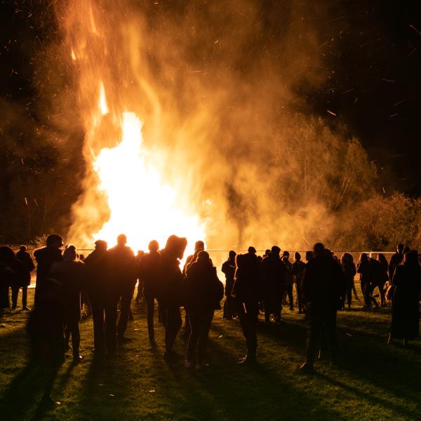 halloween bonfire